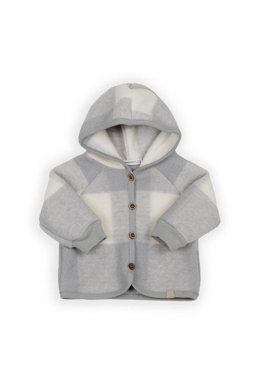 BAMBOOM Felpa Lana cotta con cappuccio 1038 - MOSS GREY 351