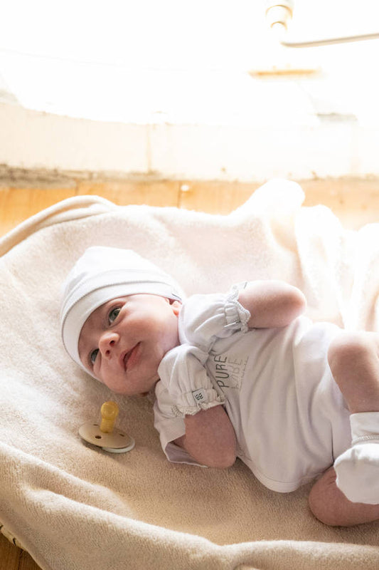 BAMBOOM Cappellino Neonato 104 - Bianco 01