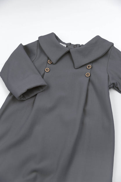 BAMBOOM Tutina Bimbo elegante con colletto 1044 - MIDNIGHT BLU 343