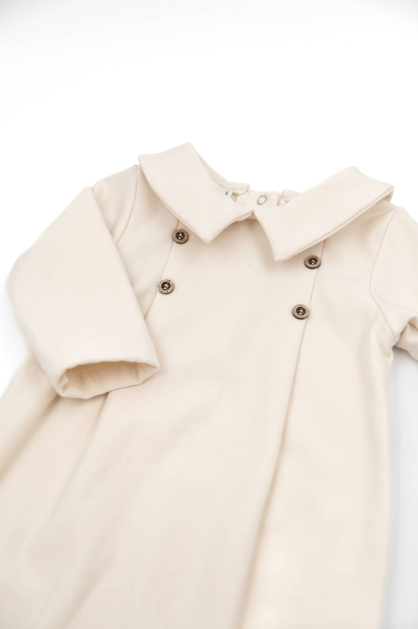 BAMBOOM Tutina Bimbo elegante con colletto 1044 - warm white 345 - AI