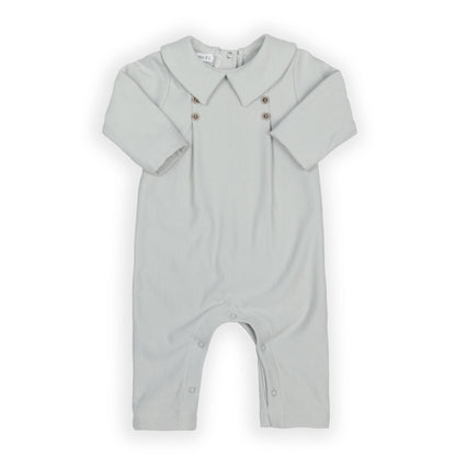 BAMBOOM Tutina Bimbo elegante con colletto 1044 - sky grey 351 - AI