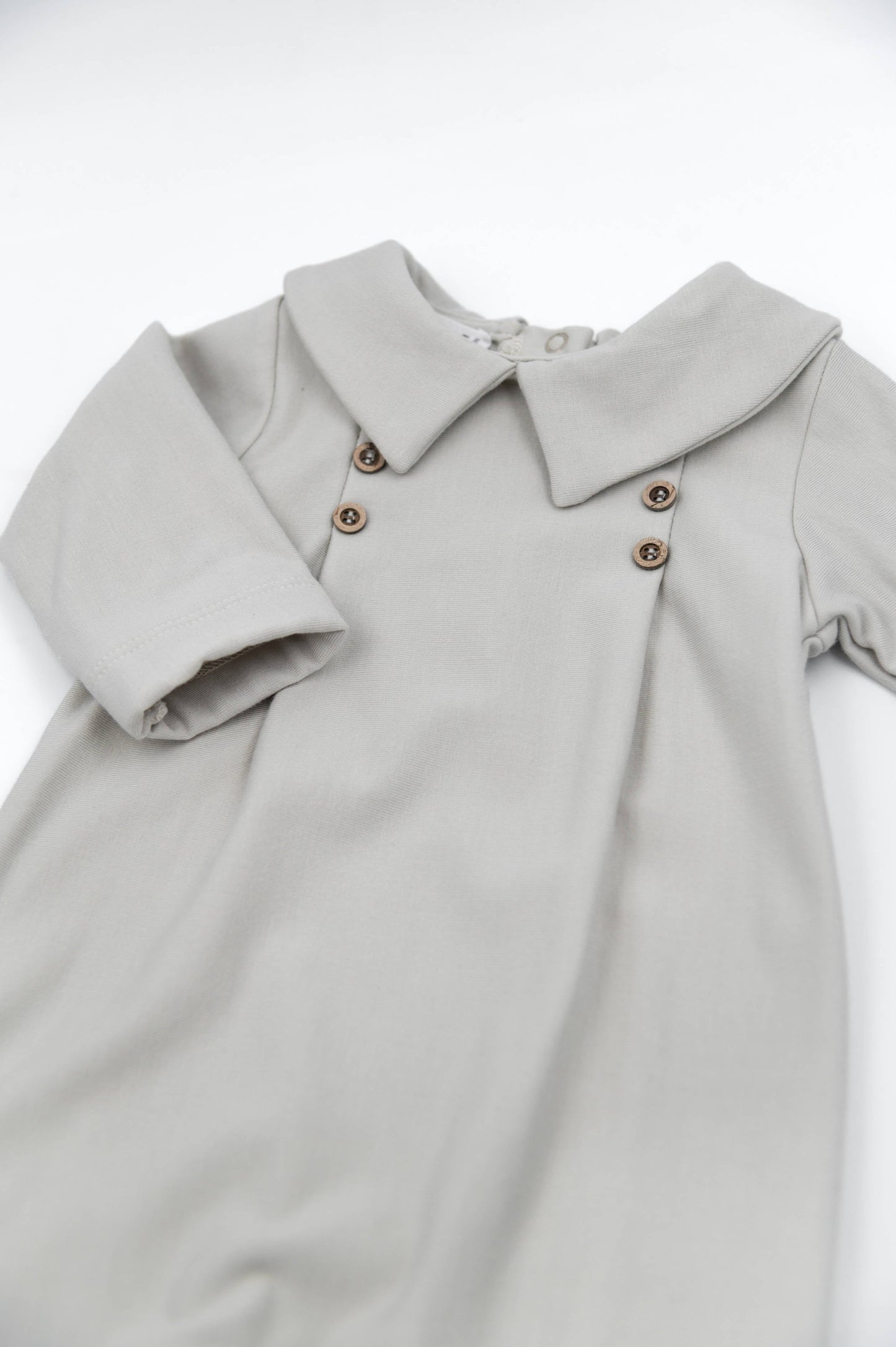 BAMBOOM Tutina Bimbo elegante con colletto 1044 - sky grey 351 - AI