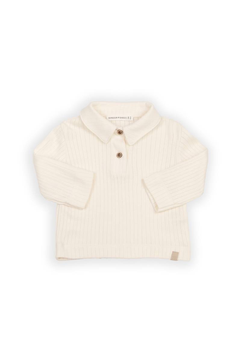 BAMBOOM Polo maniche lunghe 1046 - WARM WHITE 345