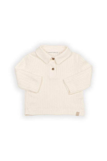 BAMBOOM Polo maniche lunghe 1046 - WARM WHITE 345