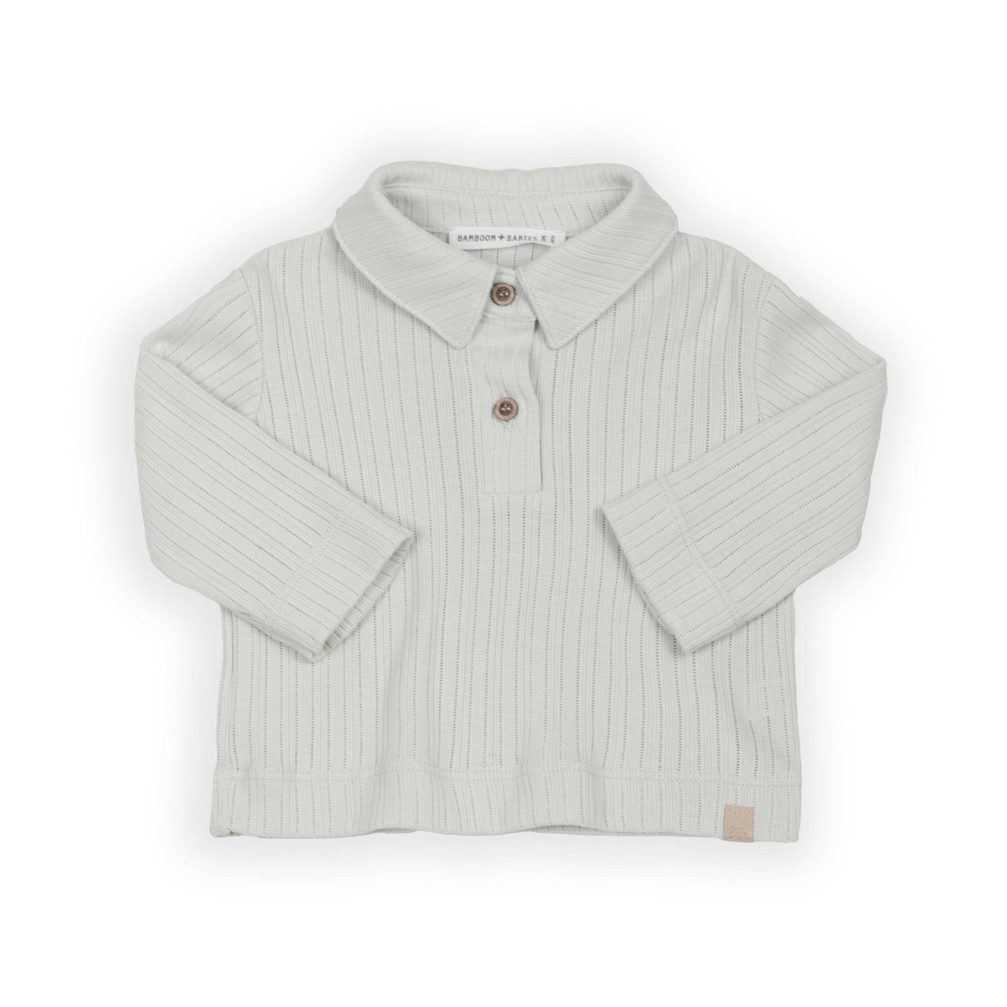 BAMBOOM Polo maniche lunghe 1046 - Sky grey 352