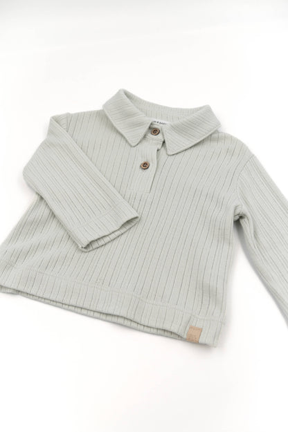 BAMBOOM Polo maniche lunghe 1046 - Sky grey 352