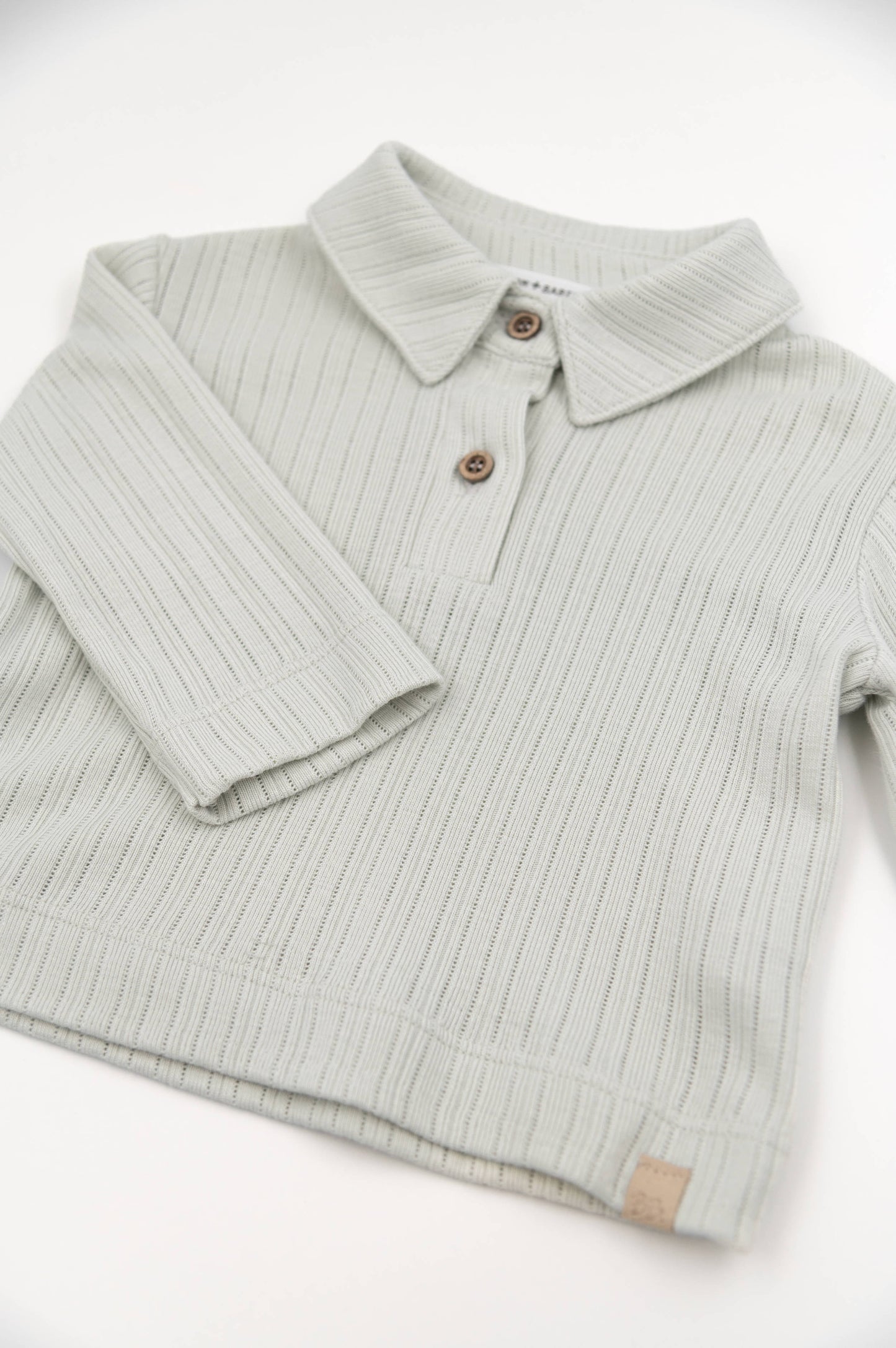 BAMBOOM Polo maniche lunghe 1046 - Sky grey 352