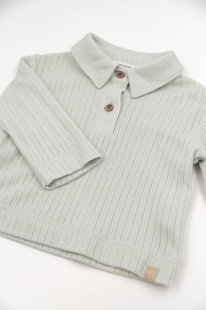 BAMBOOM Polo maniche lunghe 1046 - Sky grey 352