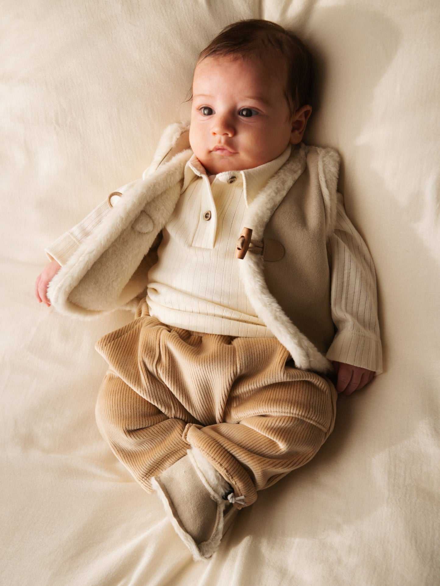 BAMBOOM Pants ampio con elastico 1048 - mocha sand 347