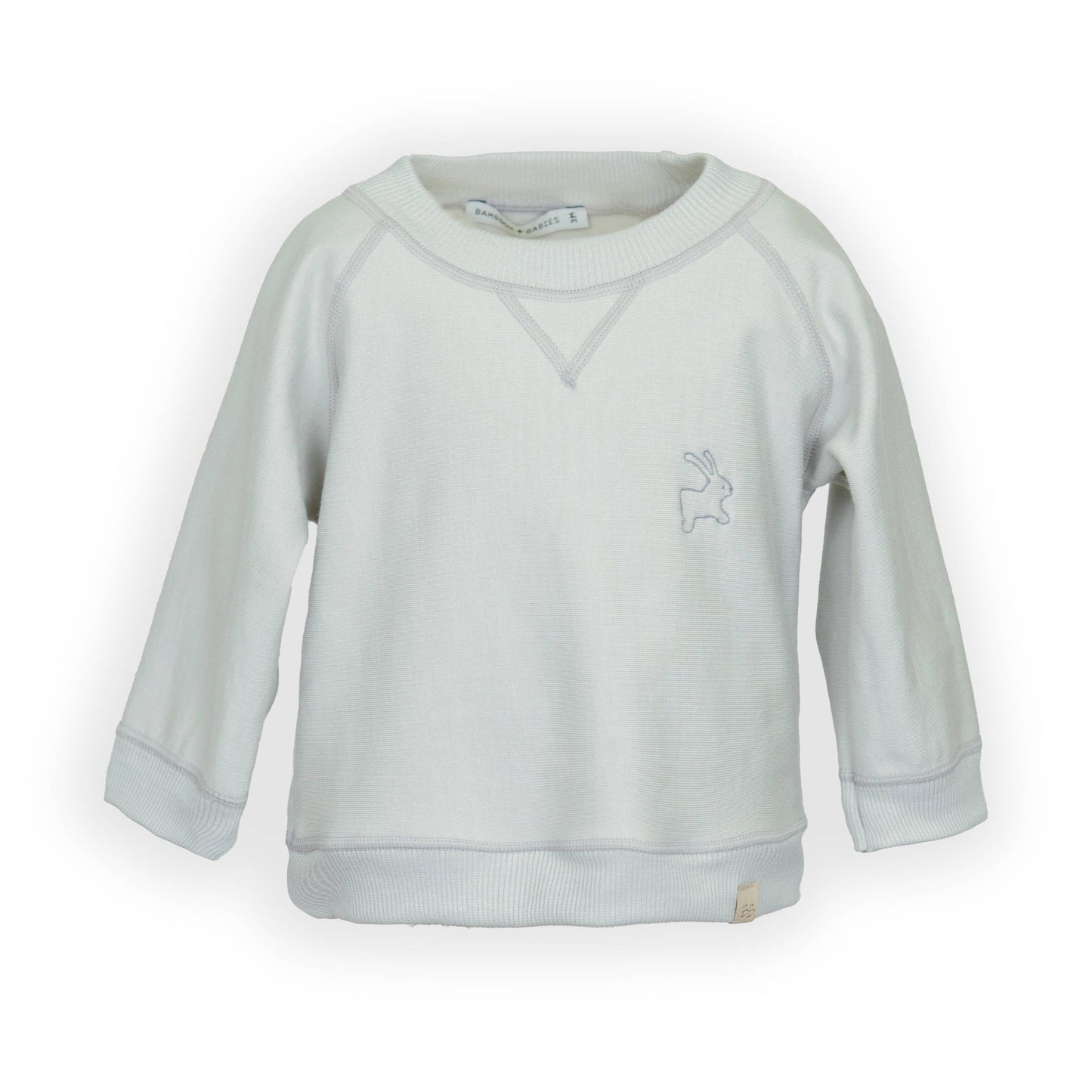 BAMBOOM Maglia con ricamo coniglio 1053 - moss grey 351