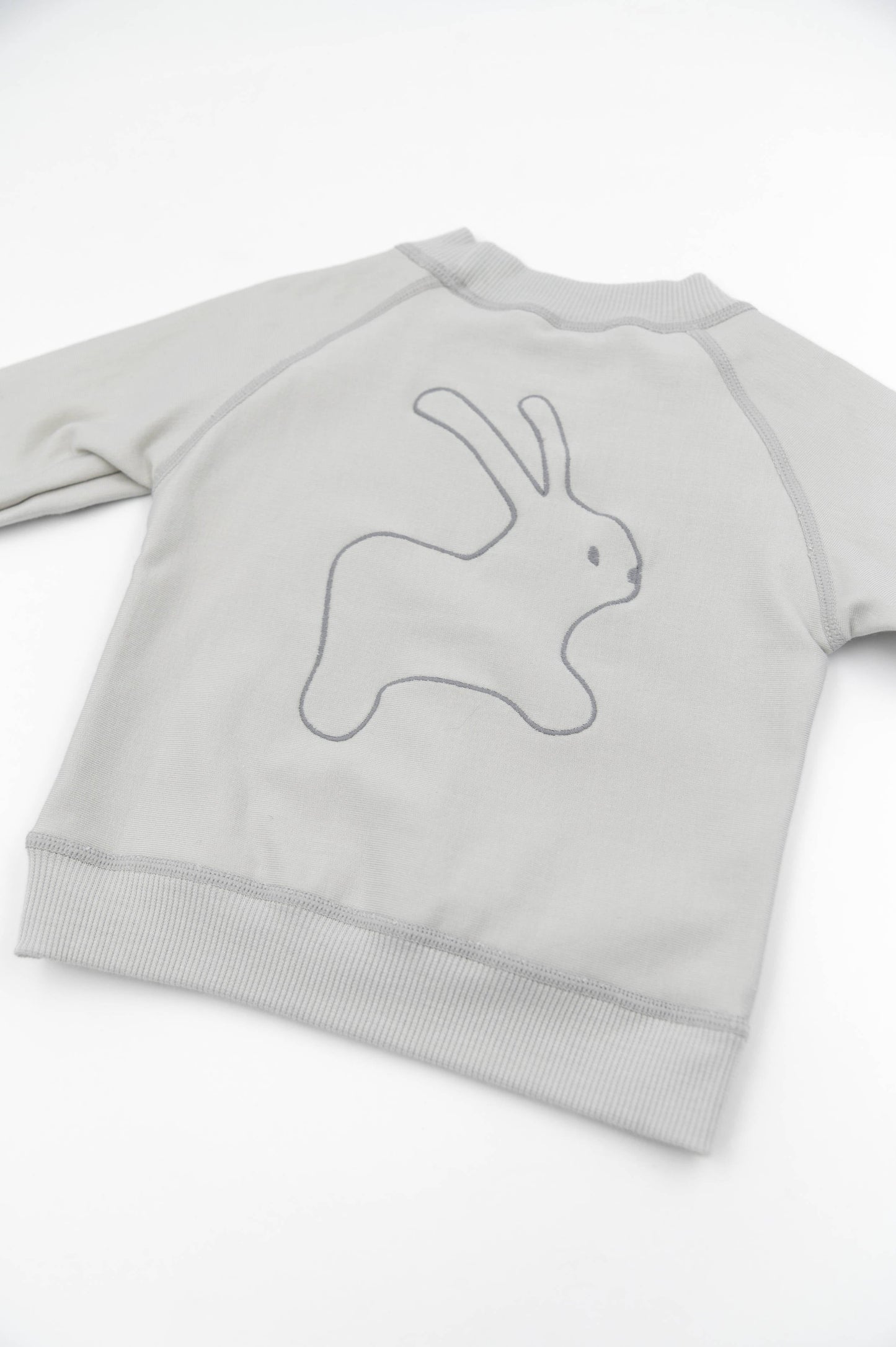 BAMBOOM Maglia con ricamo coniglio 1053 - moss grey 351