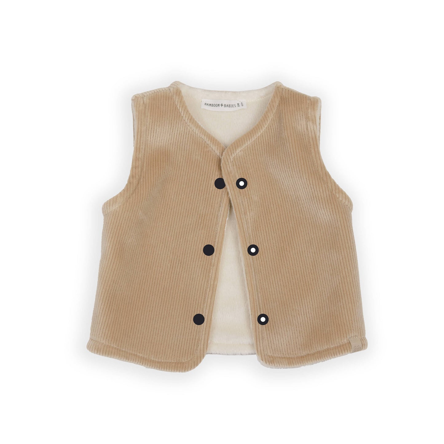 BAMBOOM Gilet smanicato reversibile 1057 - Mocha sand 347