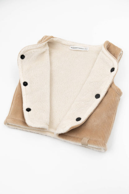 BAMBOOM Gilet smanicato reversibile 1057 - Mocha sand 347