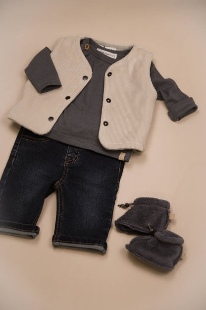 BAMBOOM Gilet smanicato reversibile 1057 - sky grey 352