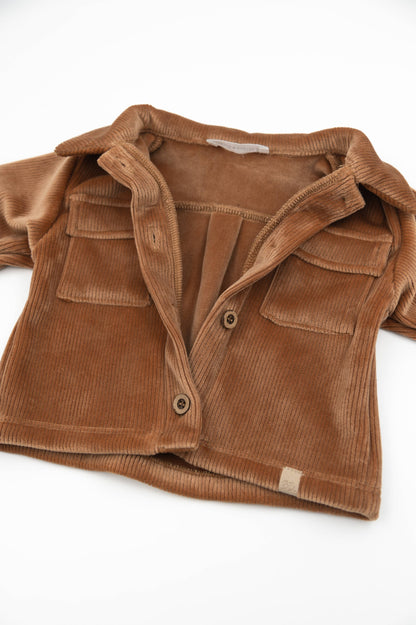 BAMBOOM Camicia Over Curderoy 1058 - Tan camel 349
