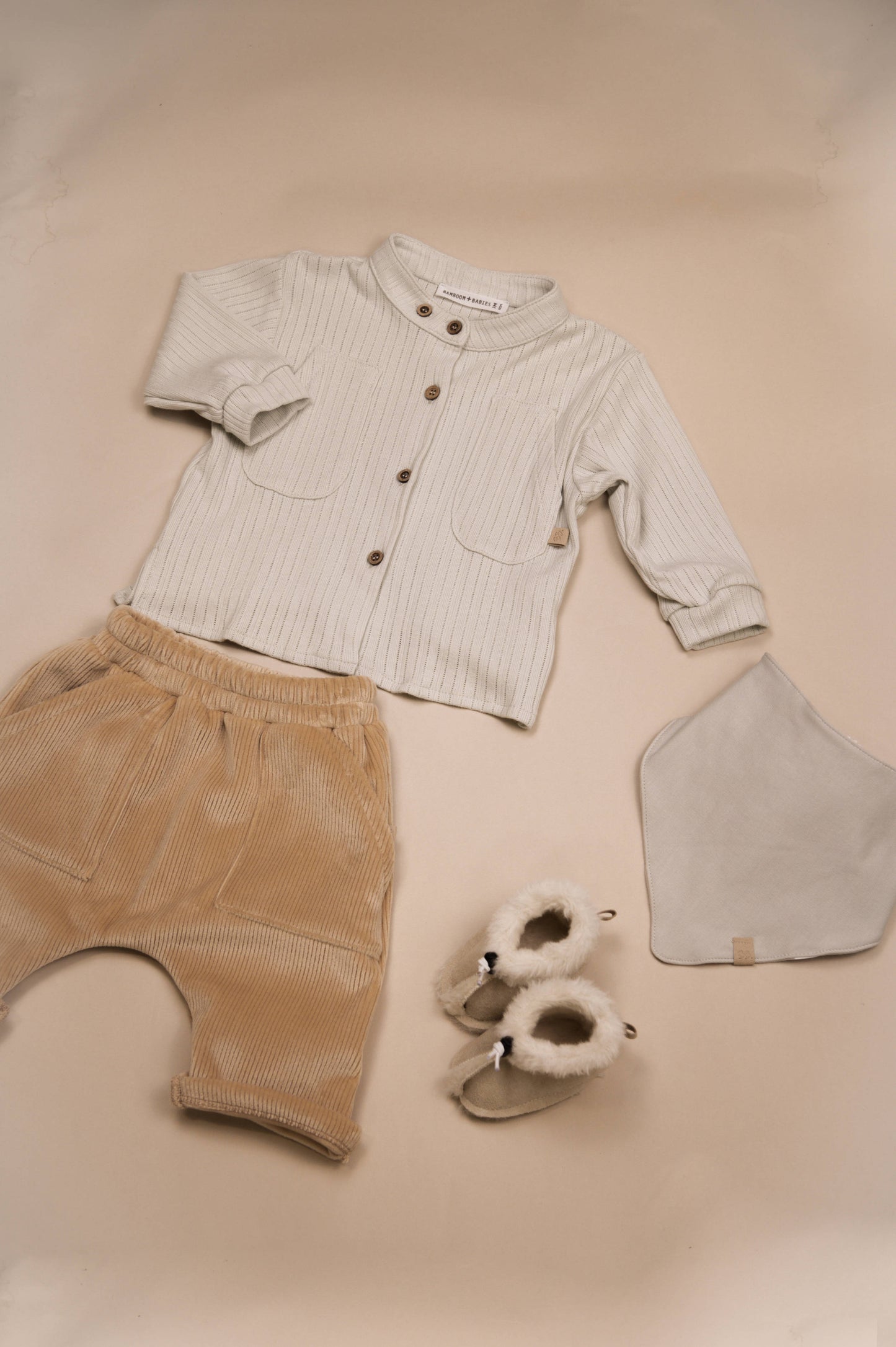 BAMBOOM Camicia coreana 1059 - sky grey 352