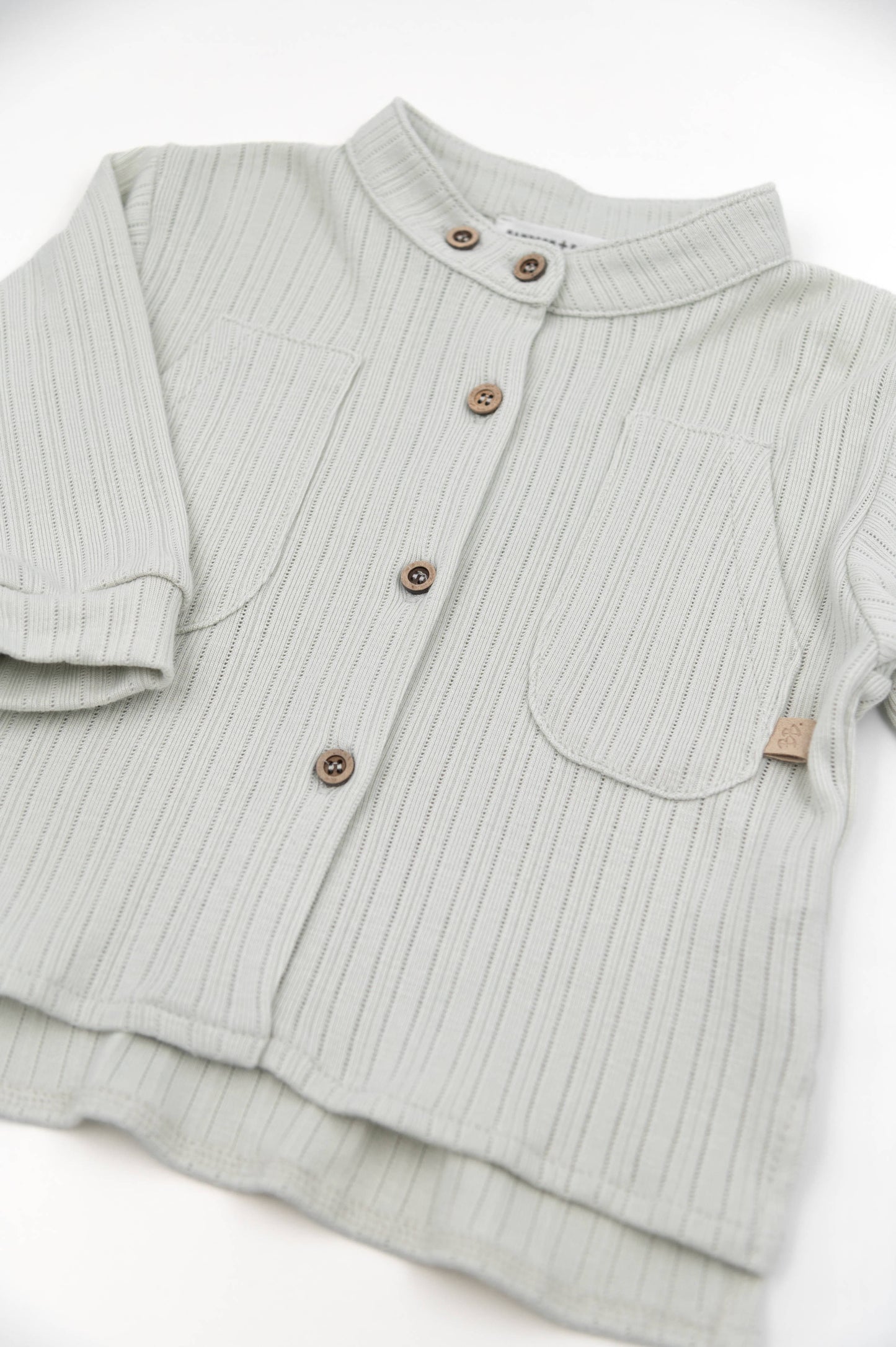 BAMBOOM Camicia coreana 1059 - sky grey 352