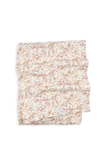 BAMBOOM Coperta clinica neonato 75x100 - 1083 - PRINT AUTUMN FOREST 342