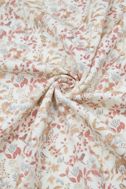 BAMBOOM Coperta clinica neonato 75x100 - 1083 - PRINT AUTUMN FOREST 342