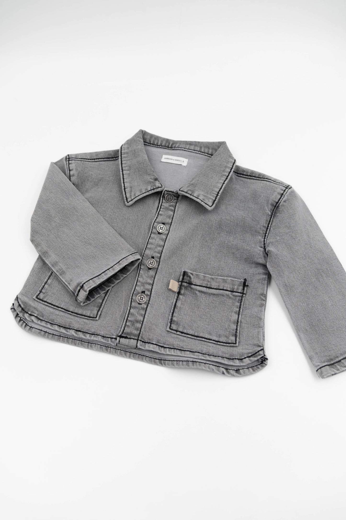 BAMBOOM Camicia jeans bimbo 1084 - Grey 348