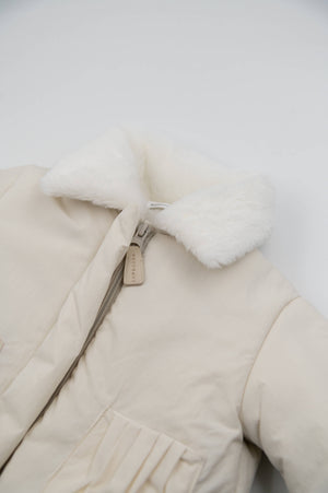 BAMBOOM Giacca bimba con colletto - 1088 - WARM WHITE 345