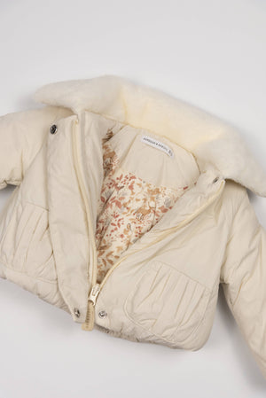 BAMBOOM Giacca bimba con colletto - 1088 - WARM WHITE 345