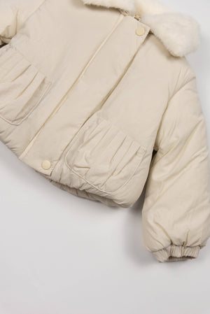 BAMBOOM Giacca bimba con colletto - 1088 - WARM WHITE 345