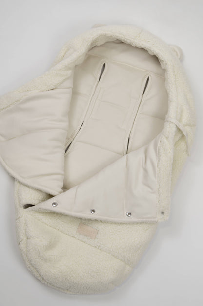 Bamboom Sacco Igloo teddy newborn 1093 - WARM WHITE 345