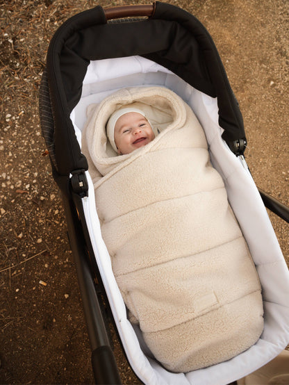 Bamboom Sacco Igloo teddy newborn 1093 - WARM WHITE 345