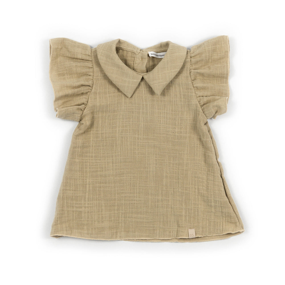 BAMBOOM Vestito in Lino Look PE - 1104 - MUSTARD 270