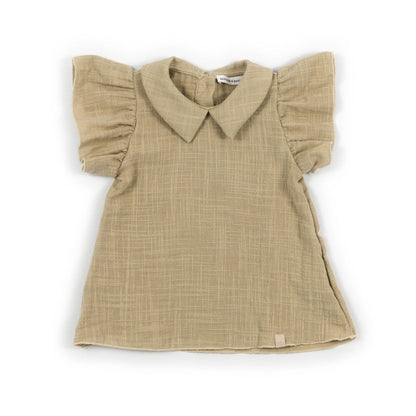 BAMBOOM Vestito in Lino Look PE - 1104 - MUSTARD 270