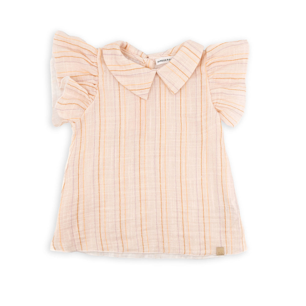 BAMBOOM Vestito in Lino Look PE - 1104 - STRIPE PINK 277