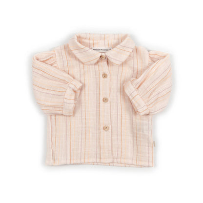BAMBOOM Camicia bimba maniche lunghe PE - 1105 - STRIPE PINK 277