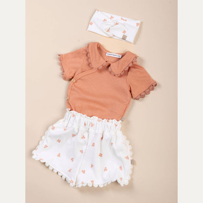 BAMBOOM Body con colletto Embroidery - 1109 - CORAL 276