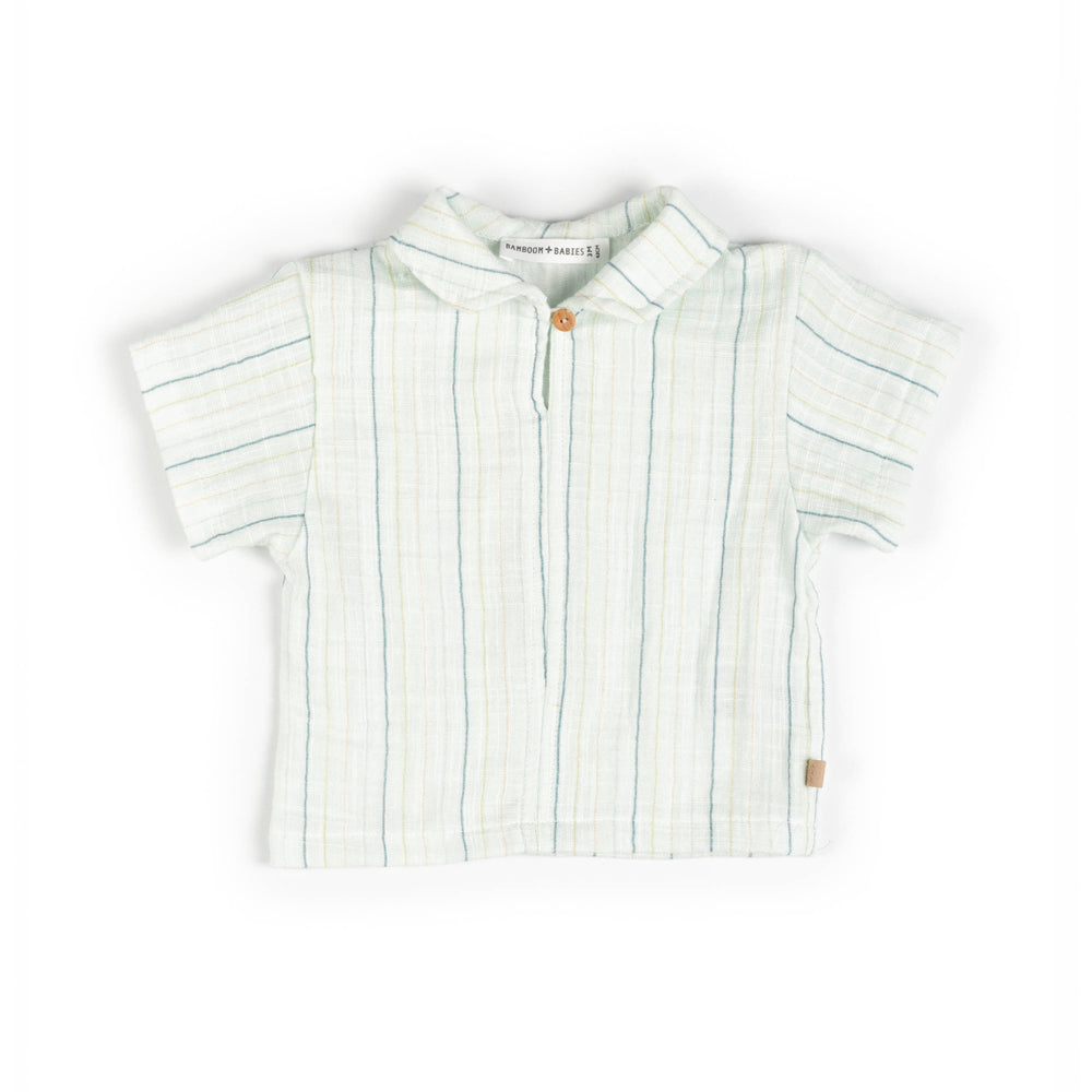 BAMBOOM Shirt con colletto - 1117 - STRIPE ACQUA 271