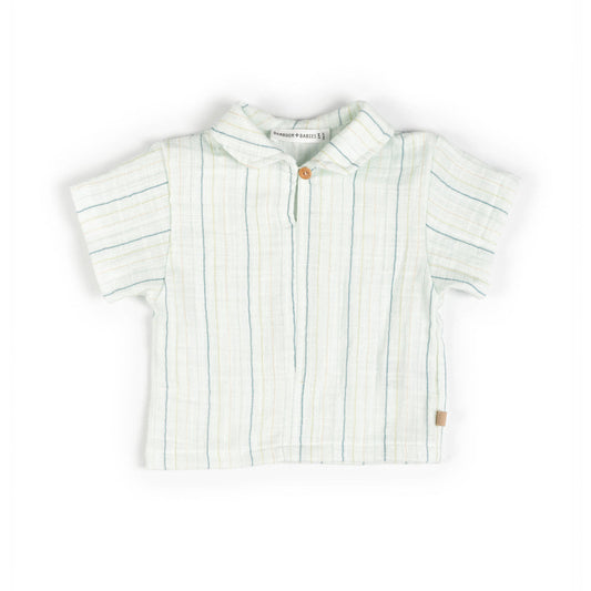 BAMBOOM Shirt con colletto - 1117 - STRIPE ACQUA 271