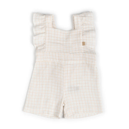 BAMBOOM Salopette bimba - 1118 - SQUARE WHITE/PINK 278