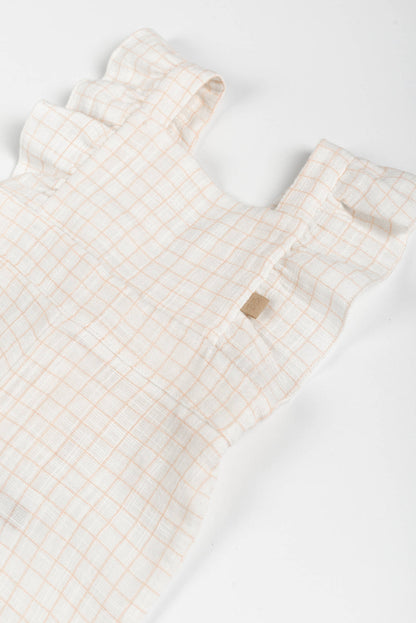 BAMBOOM Salopette bimba - 1118 - SQUARE WHITE/PINK 278