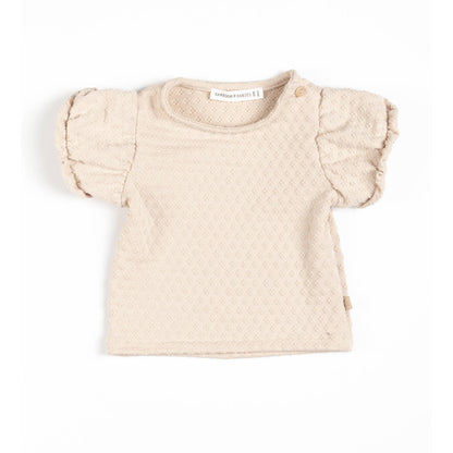 BAMBOOM Shirt manica corta a palloncino - 1123 - ALMOND CREAM 273