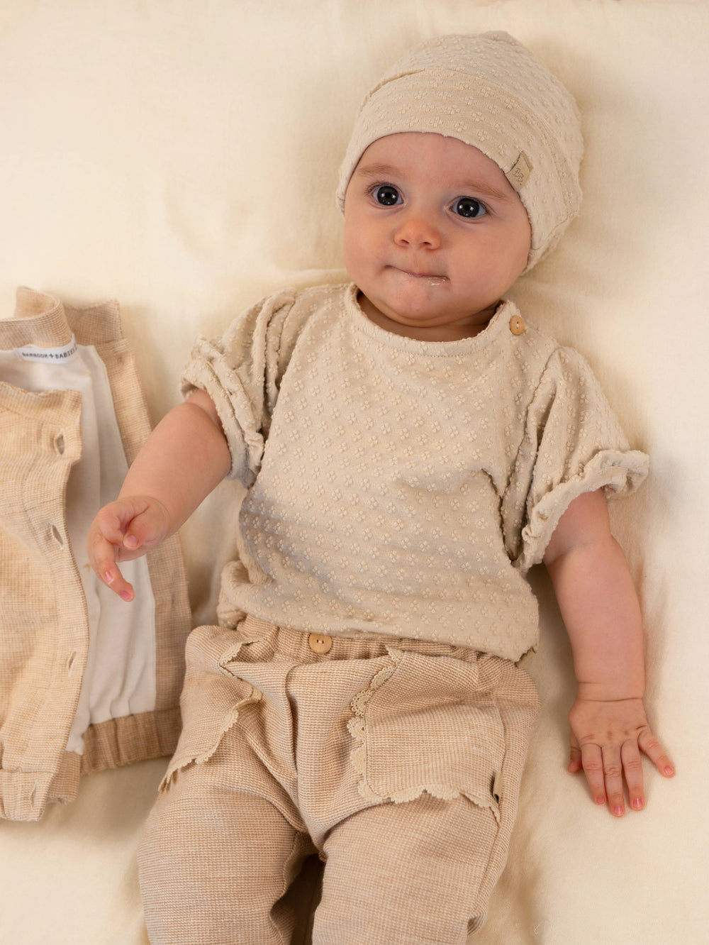 BAMBOOM Shirt manica corta a palloncino - 1123 - ALMOND CREAM 273