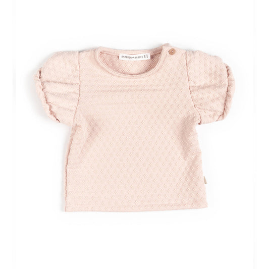 BAMBOOM Shirt manica corta a palloncino - 1123 - PINK BLOOM 275