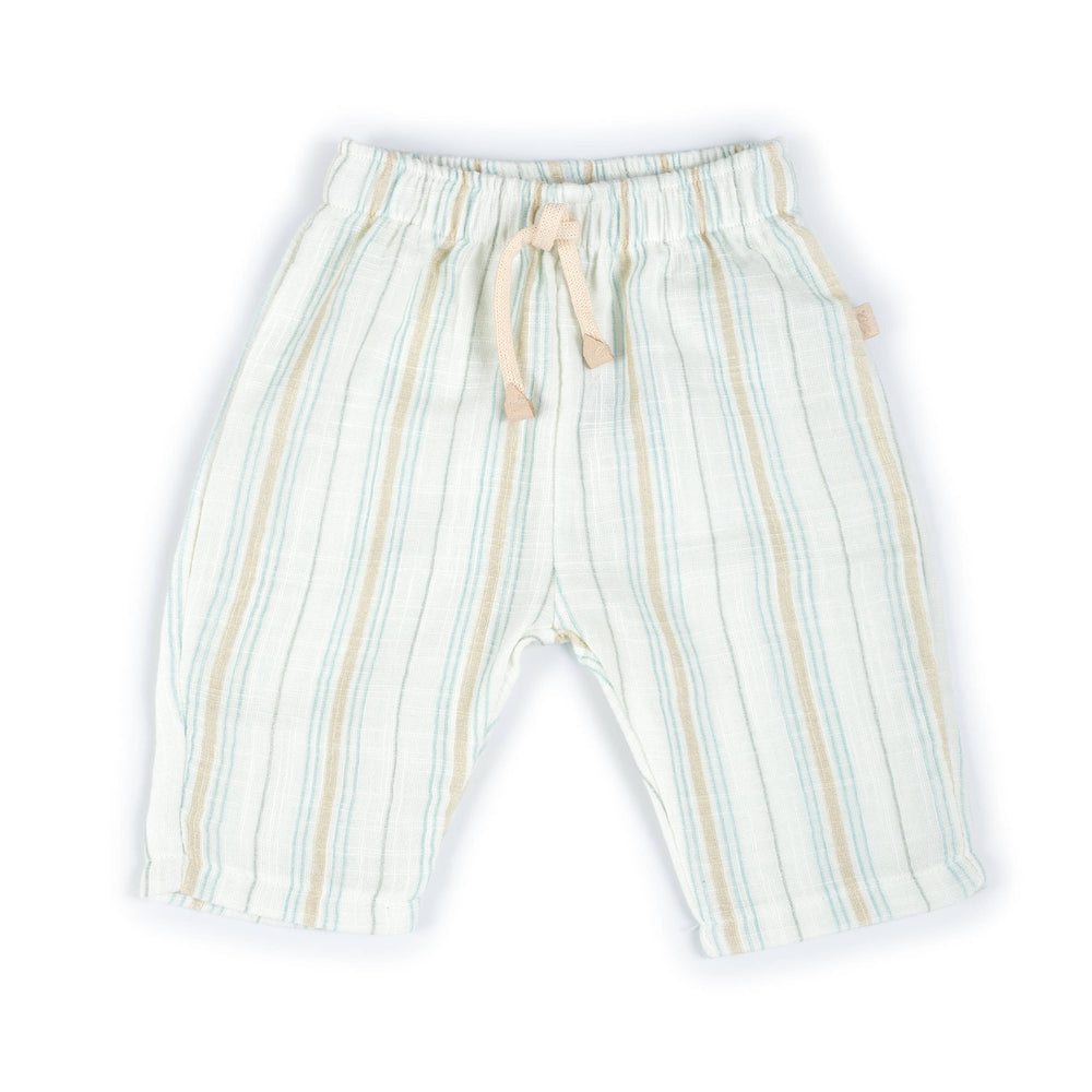 BAMBOOM Pants Lino Look - 1125 - STRIPE WHITE/BLU 272