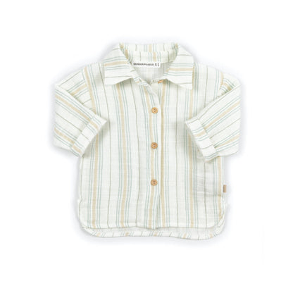 BAMBOOM Camicia bimbo - 1129 - STRIPE WHITE/BLU 272