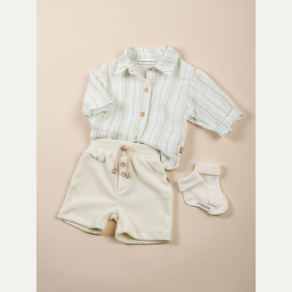 BAMBOOM Camicia bimbo - 1129 - STRIPE WHITE/BLU 272