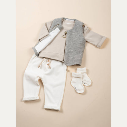 BAMBOOM Gilet Orso con zip - 1133 - BLU 07