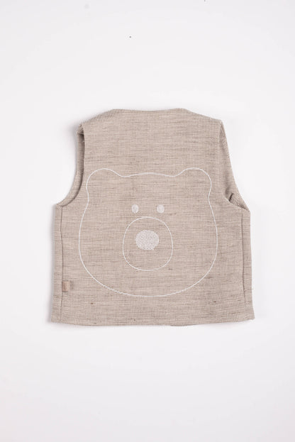 BAMBOOM Gilet Orso con zip - 1133 - MUSTARD 270