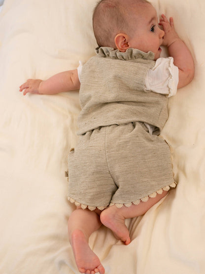 BAMBOOM Short bimba con bordino - 1136 - MUSTARD 270