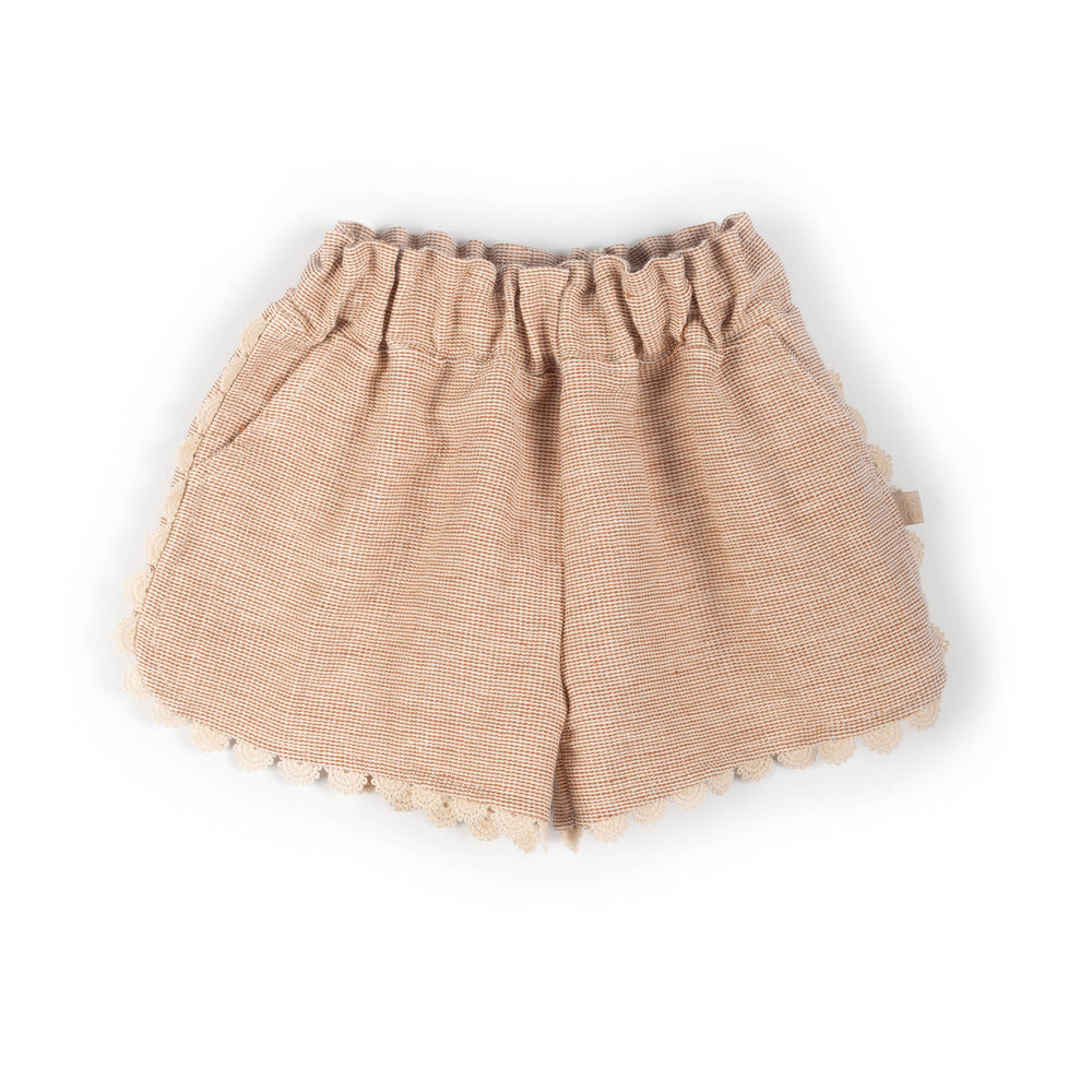 BAMBOOM Short bimba con bordino - 1136 - CORAL 276