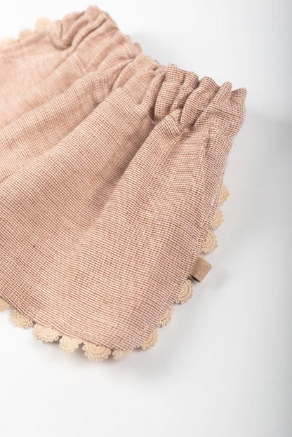 BAMBOOM Short bimba con bordino - 1136 - CORAL 276