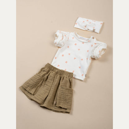BAMBOOM Short bimba con tasche - 1137 - MUSTARD 270